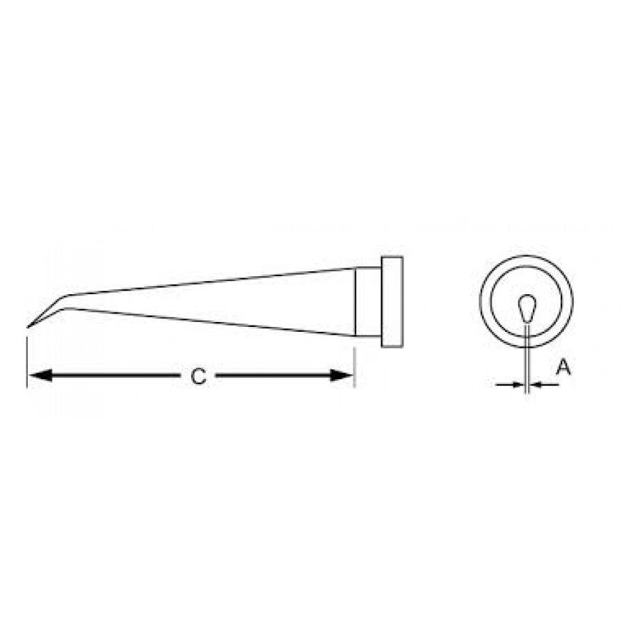 LT1LX - Conical long bent 35° - Ø÷ 0.2 mm / 25.4 mm (GW-LT1LX) LT1LX - Conical long bent 35° - Ø÷ 0.2 mm / 25.4 mm (GW-LT1LX)